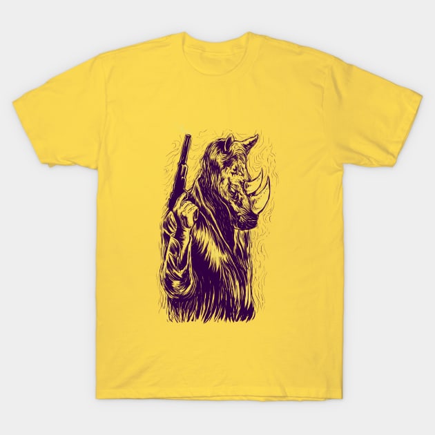 Rhinoceros T-Shirt by barmalisiRTB